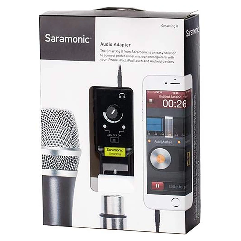 

Saramonic Smartrig Ii Pre Universal Smartrig Xlr Microphone Guita Interface Adapter for Iphone/Ipod Touch/Ipad /Mac