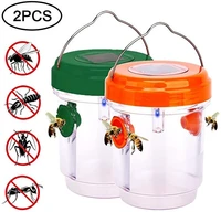 2pcs solar energy traps wasp fly flies insects hanging trap outdoor yard nursery fly catcher gardening garden accessories jardin