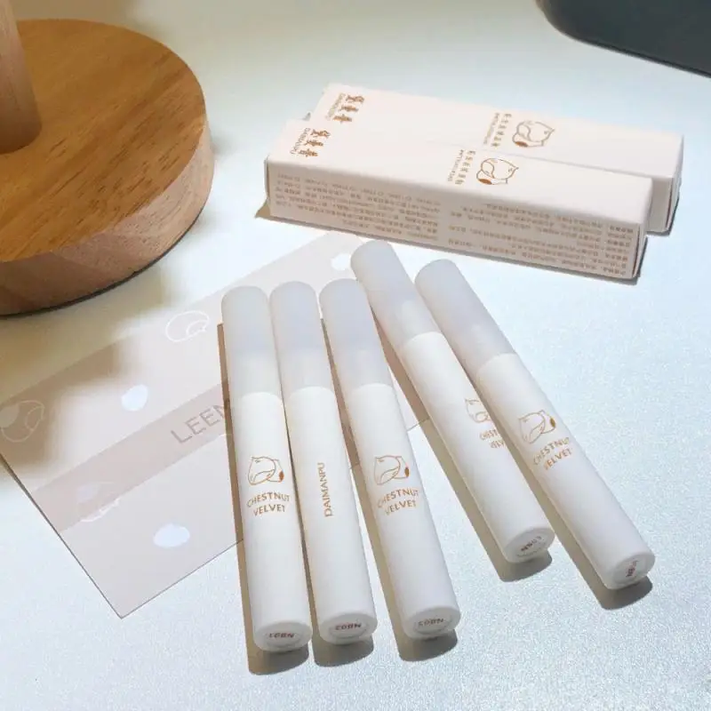 

2021 Hot Sale Chestnut Lip Mud Mousse Lip Glaze 5 Colors Optional Easy Color Makeup Waterproof Long Lasting Lip Gloss TSLM1