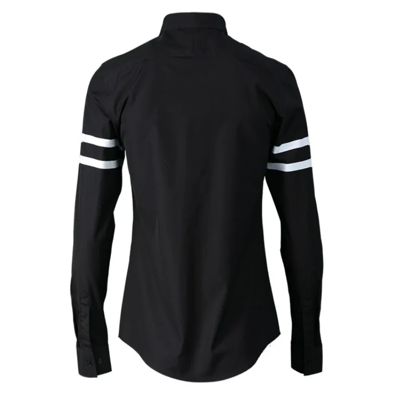 

New Spring Mens Casual Shirts Fashion Cotton Single Breasted Shirt Male Slim Fit Long Sleeve White Shirts Plus Size 38-48