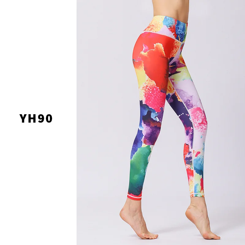 

Sben High Quality Leggings High Waist Print Yoga Pants Slimming Sports Pants Workout Clothes for Women Fittness Yoga Leggings