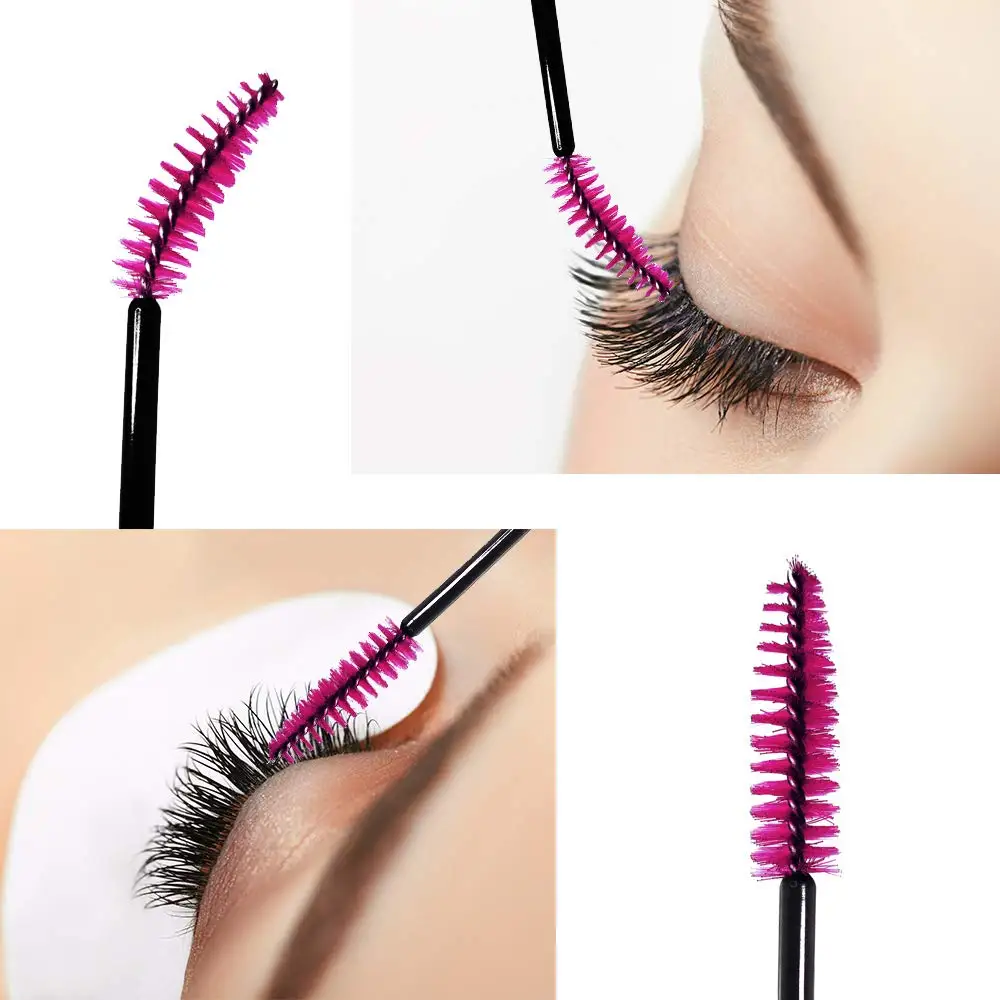 

Eye Shadow Applicator Eyelash Lint Free Lipstick Wand Mascara Pastel Pink Make Up Lip Brush Eyelash Eyeliner Brush Applicator