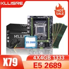 Комплект из материнской платы Kllisre X79, LGA 2011, E5 2689, ЦП 4 шт. х 4 Гб = 16 Гб памяти DDR3, ОЗУ ECC, 1333 МГц