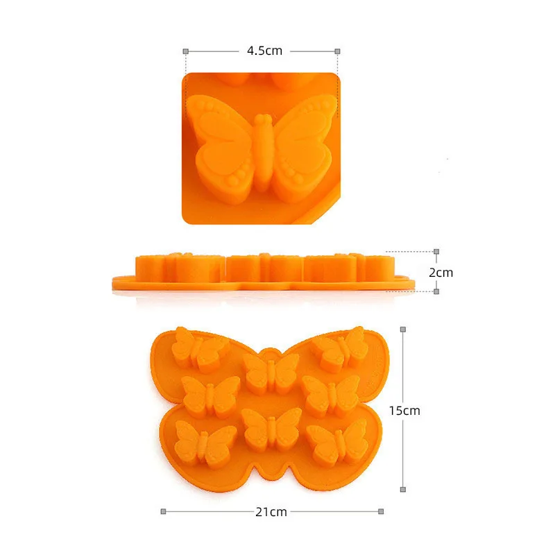 

8 Cartoon Silicone Cake Mold Pudding Jelly DIY Handmade Silicone Baking Mold Food Grade Silicone Ice Tray