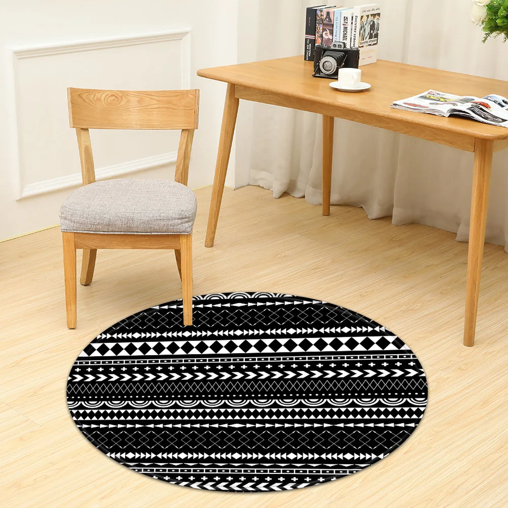 Круглый ковер для спальни детский компьютерный стул подвесная корзина коврик