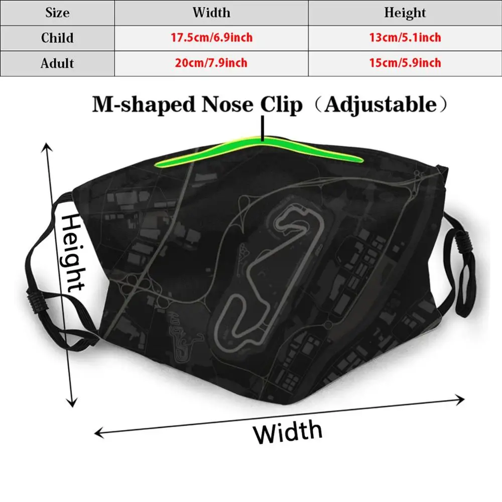 Смываемая маска цепи Каталонии с фильтром в городском стиле теплый шарф монтмело