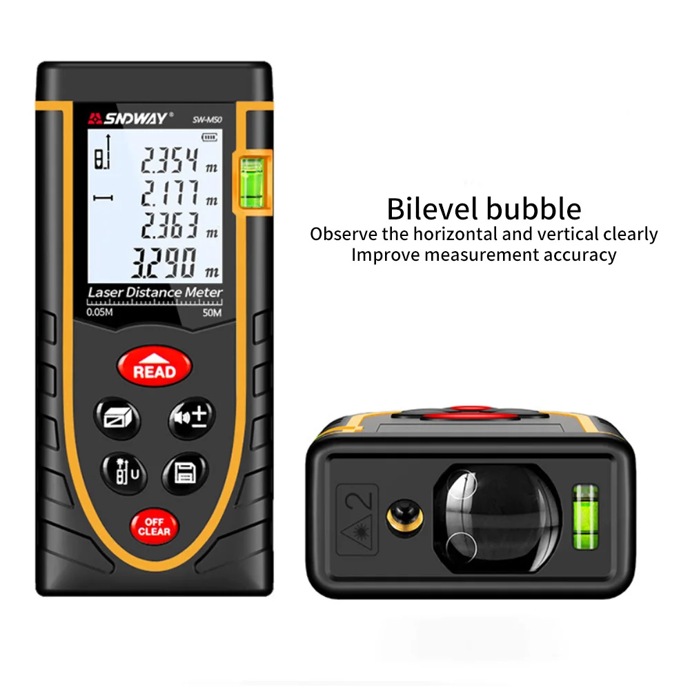 

laser distance meter 50M 70M 80M 100M 120M rangefinder trena laser tape range finder build measure device ruler test tool