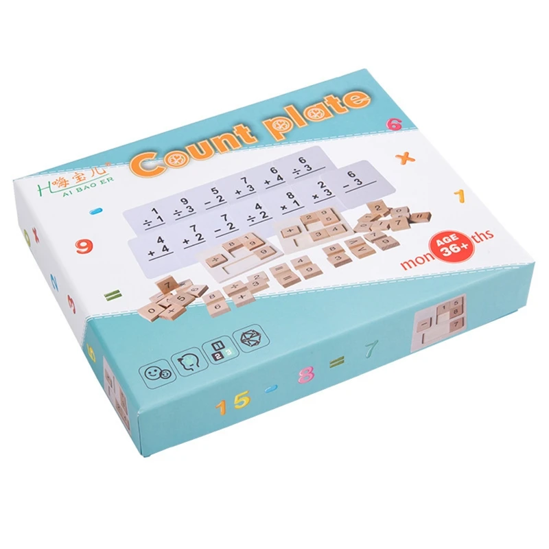 

Wooden Toys Montessori Mathematics Math Toys Addition Subtraction Multiplication Division Count Learning Education Kids Toys
