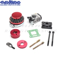 15mm carburetor 44mm air filter alloy stack kit for 2 stroke 47cc 49cc engine parts goped evo gas scooter free shipping