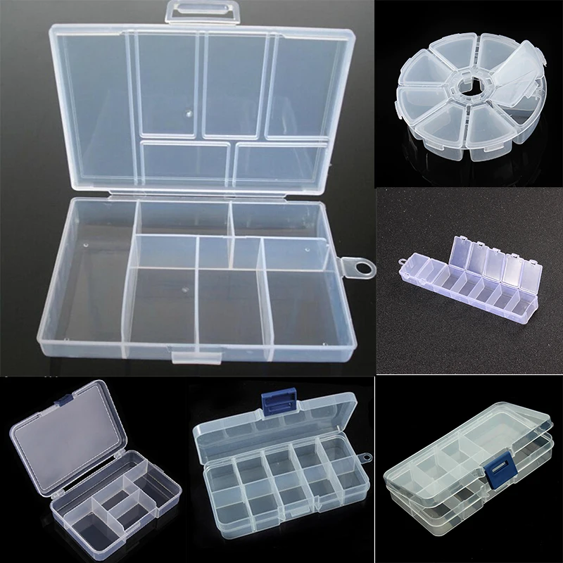 

Plastic Jewelry Boxes Plastic Tool Box Adjustable Craft Organizer Storage Beads Bracelet Jewelry Boxes Packaging Wholesale