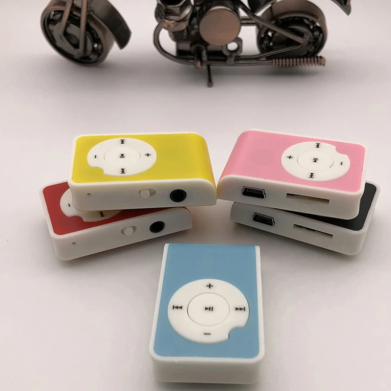 1 шт. MP3-плеер Музыкальный плеер мини-зажим металлический USB MP3 Поддержка Micro TF