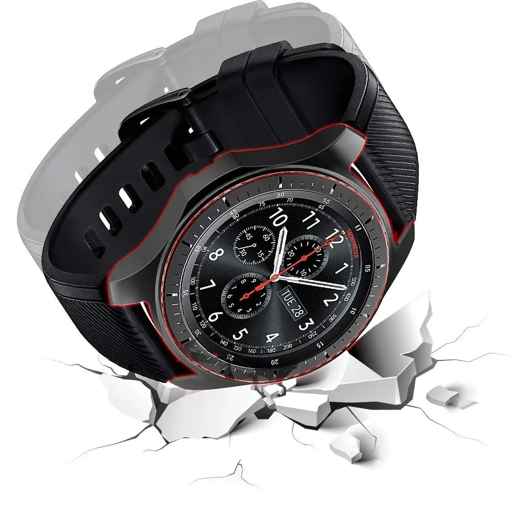 Ремешок для Gear S3 frontier samsung Galaxy Watch 46 мм 42 мягкий чехол с покрытием из ТПУ