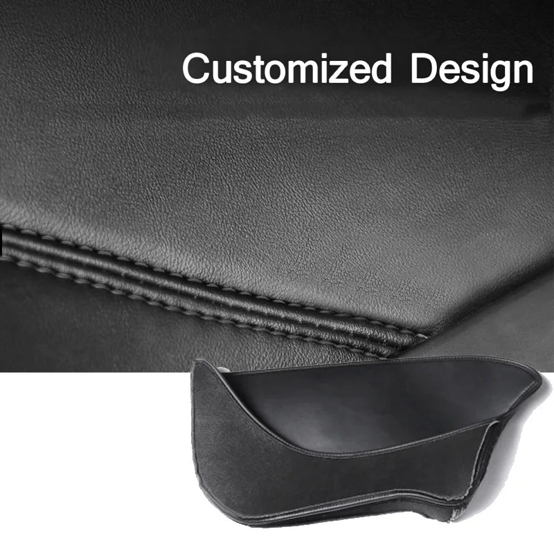 

4Pcs/Set For Tesla Model Y Accessories Leather Car Storage Box Mat Front Rear Door Side Organizer Bag Auto Interior