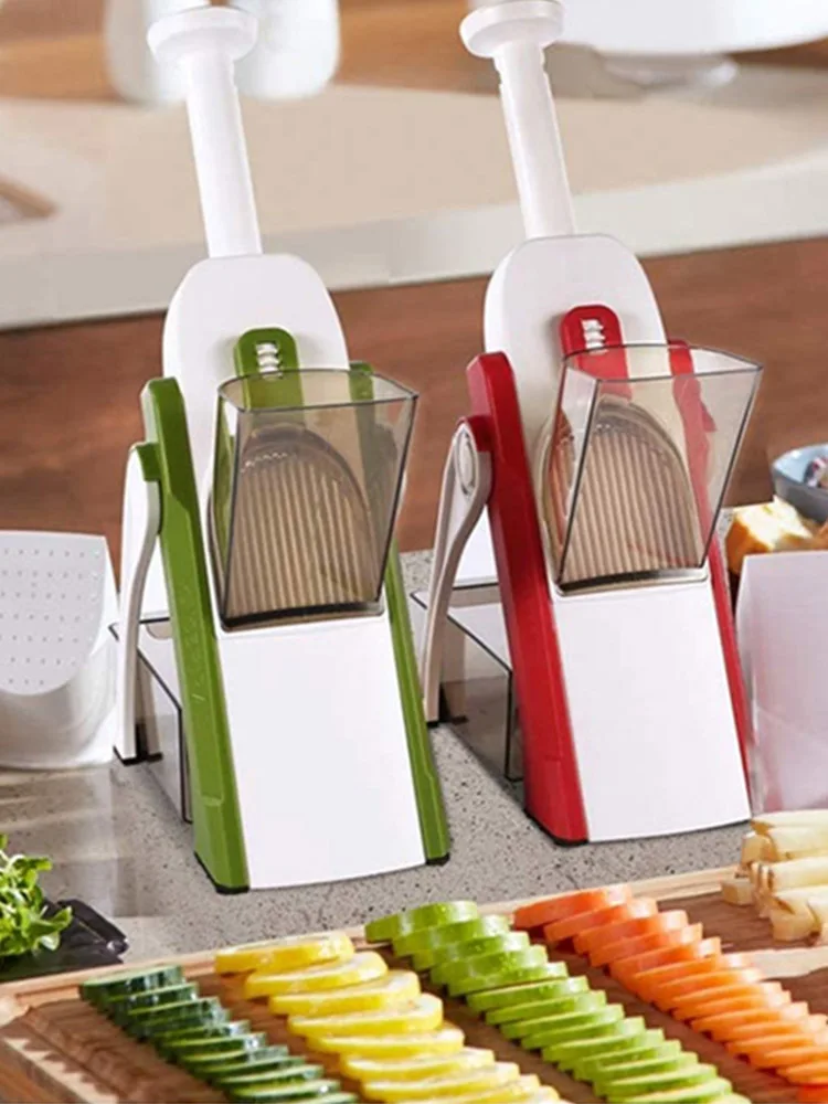 

Manual Vegetable Slicer Foldable Grater Slicer Safe Vegetable Slicers Easy To Cut Potato Chips French Fry Tool Kitchen Gadgets