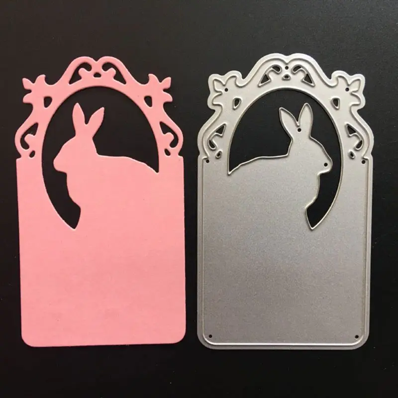 

Hanging Bunny Rabbit Metal Cutting Dies Stencil Scrapbooking DIY Album Stamps