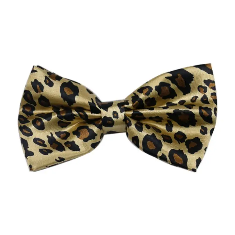 

Unisex Suspender Bow Tie Set Wide Leopard Print Adjustable 3 Clip-On Y-Back Belt