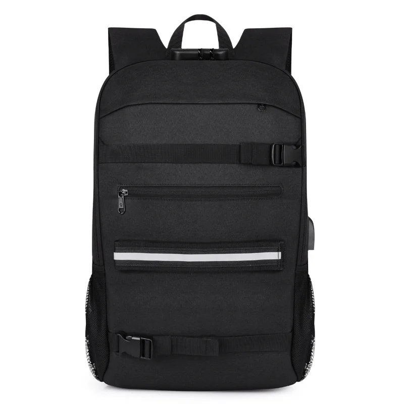 

USB Charging Backpack Men's Bag Business Camouflage Large Capacity Skateboard Bag Anti-theft Lock Backpack