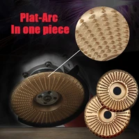 2pcs plat arc wood grinding polishing wheel rotary disc sanding carving tool abrasive disc tools for angle grinder 4 inch bore