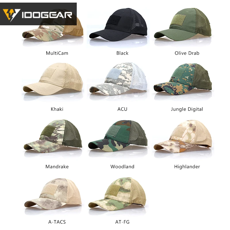 IDOGEAR бейсболка для страйкбола сетчатые шляпы от солнца папы головной убор