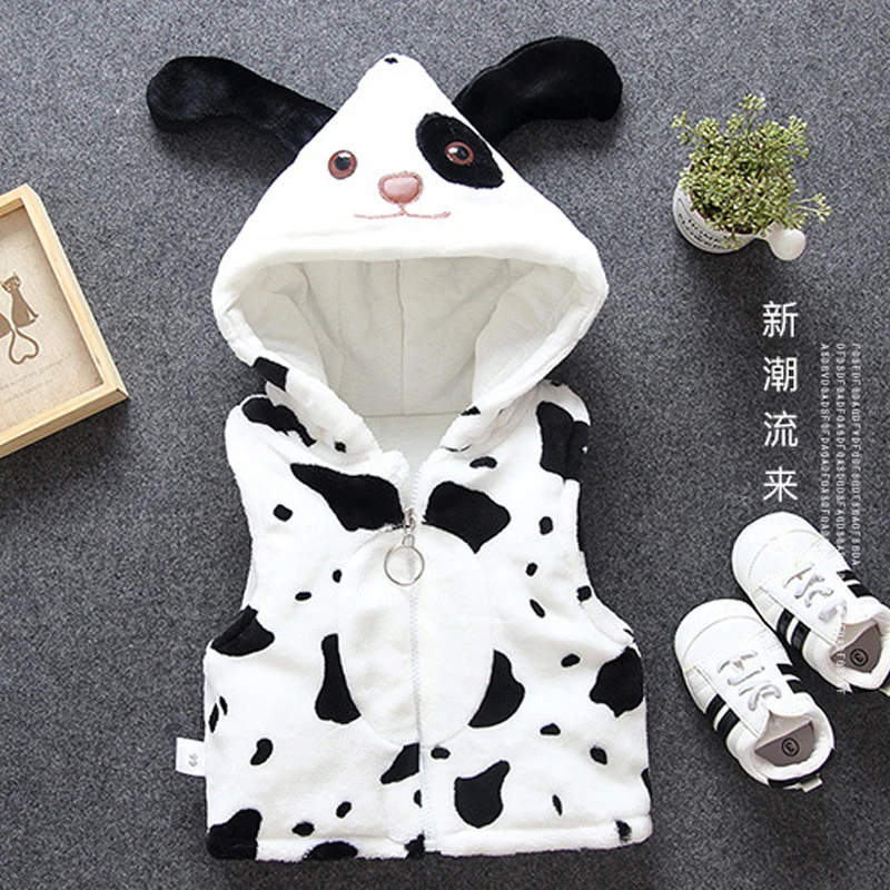 Зимний теплый жилет для маленьких девочек флисовое пальто из искусственного