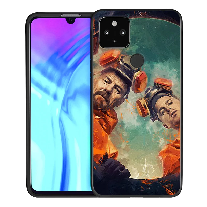 

Fashion Breaking Bad Shockproof Cover for Google Pixel 5 4 4a XL 5G Black TPU Soft Phone Case