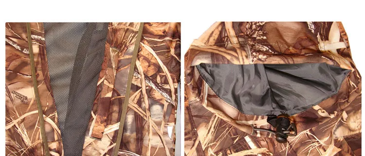 Зимняя охотничья одежда Reed Camouflage с увядшими листьями Осенняя сохраняющая тепло водонепроницаемая куртка и брюки комплект для фотосъемки костюм для наблюдения за птицами