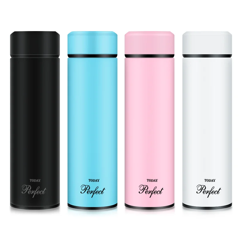 Fashion Brand Thermos Water Bottle botella termo Stainless Steel Tumbler Temperature Travel Mug Tea Flask thermos café Mugs | Дом и сад