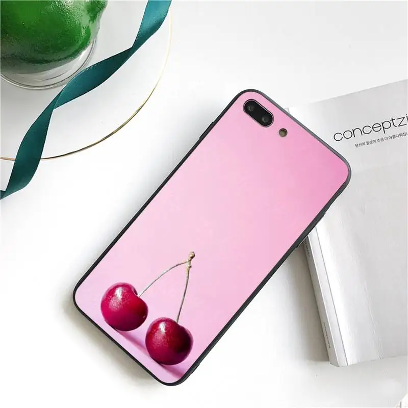 

Fruit of Food Cherry Phone Case For iPhone 11 8 7 6 6S Plus 7 plus 8 plus X XS MAX 5 5S XR 12 11 Pro max se 2020 Funda Cover