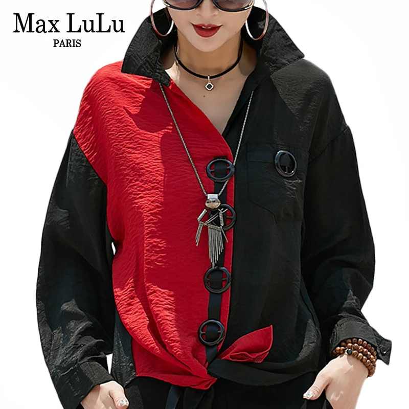 Max LuLu новинка 2019 модная Корейская стильная уличная одежда Осенние панковские
