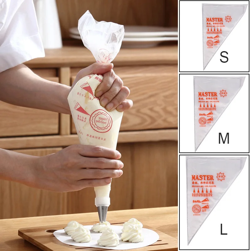 

100 PCS Christmas Disposable Piping Bag Pastry Bag Cake Chocolate Cream Decorating Pastry Tip Tool Kitchen Accessories