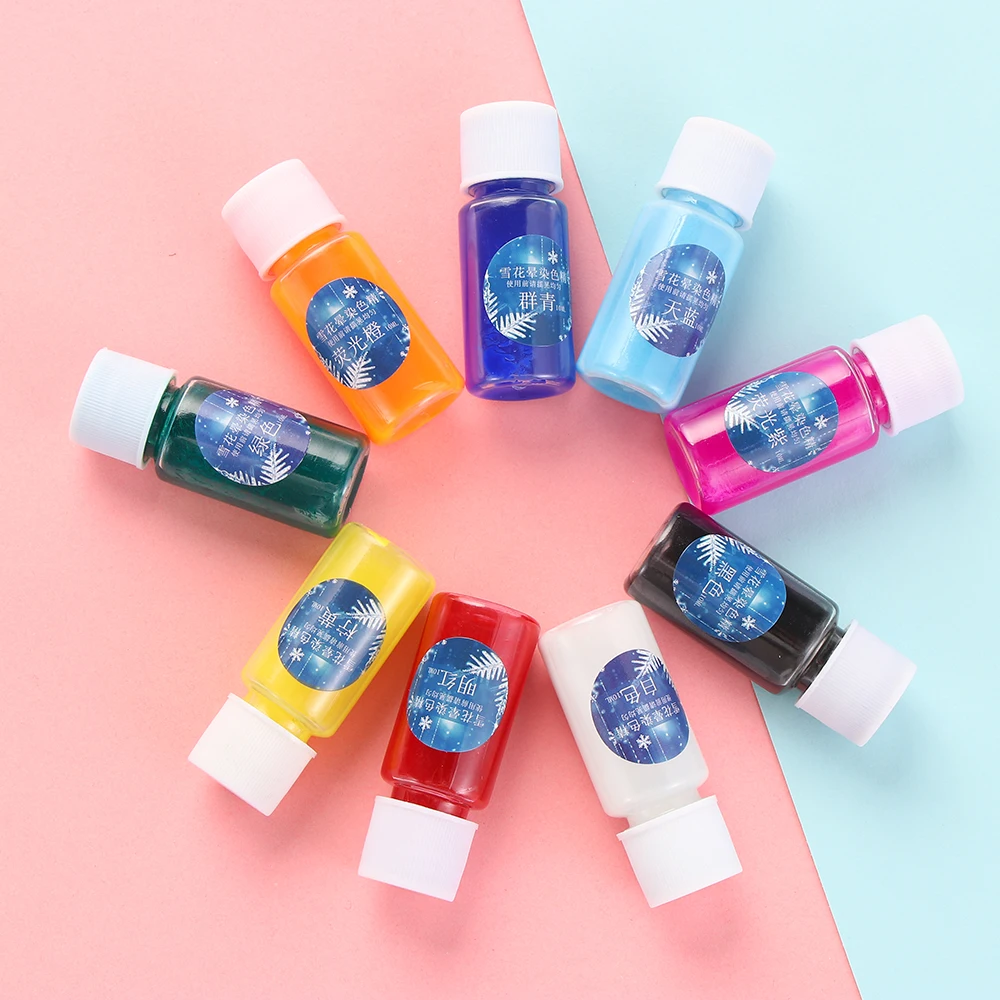 Высококонцентрированная Снежинка из смолы 10 мл пигмент УФ отверждаемая