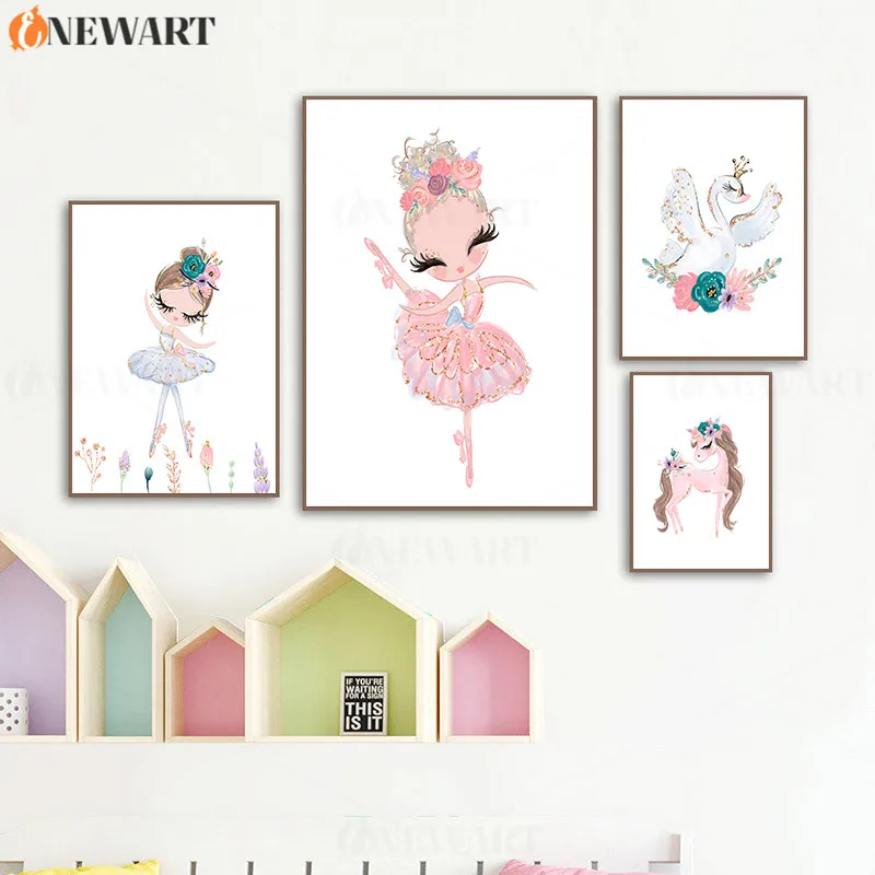 Детский Настенный холст для детской комнаты украшение спальни декоративное