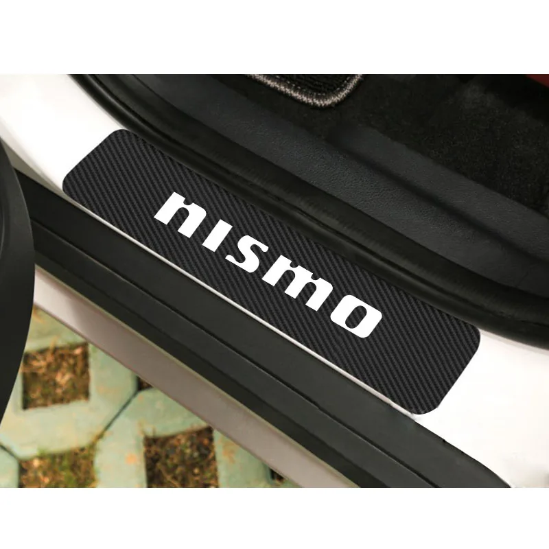 

Наклейки на авто тюнинг изделие для Nissan NISMO аксессуары защита порога автомобильной двери из углеродного волокна Водонепроницаемый для стай...
