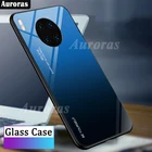 Чехол Auroras из закаленного стекла с градиентом для Huawei Nova 8i, чехол для телефона, чехлы с полным покрытием для HUAWEI Nova8 i, чехол