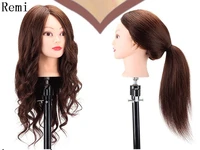 mannequin head 100 real human hair training manequin head hairdressing practice cosmetology mannequins hair mannequin head