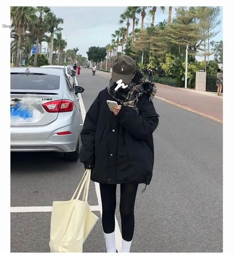 Женская осенне-зимняя куртка средней длины с подкладкой