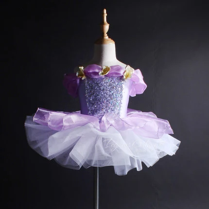 2019 new children's girls dress ballet dance skirt flower girl stage professional costume clothes 2453 | Тематическая одежда и