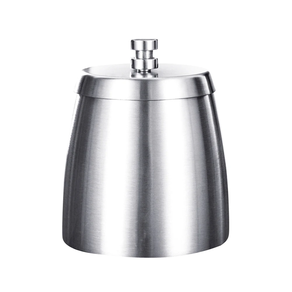 Ветрозащитная небьющаяся пепельница из нержавеющей стали Настольная с крышкой |