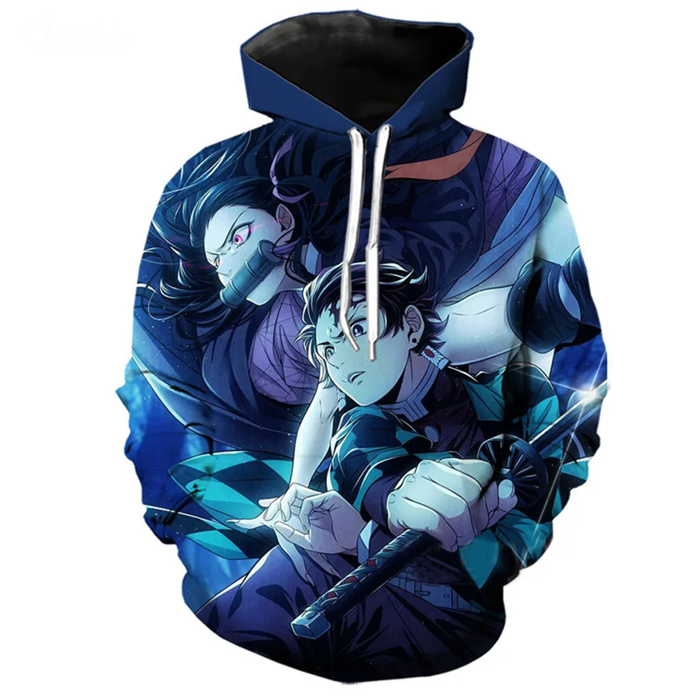 Толстовка с капюшоном для косплея аниме 3D рассекающее демонов: киметасу но айба