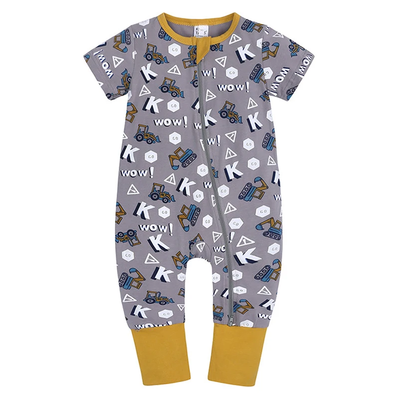 

Летние Комбинезоны для маленьких мальчиков 2021, детский наряд с коротким рукавом, комбинезоны для новорожденных с мультяшным рисунком, повс...