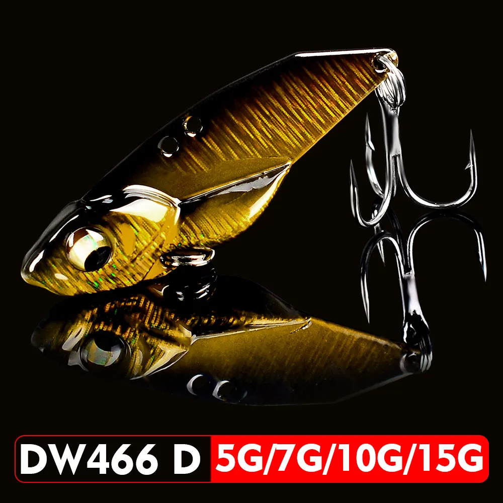 1 шт., металлическая Приманка VIB Blade, 5 г, 7 г, 10 г, 15 г, 3D глаза, карандаш, ложка, Спиннер, балансир, жесткая приманка для рыбалки, рыболовные снасти с крюком