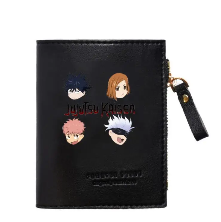 

Anime Jujustu Kaisen Wallet Cartoon Gojo Satoru Kugisaki Short Canvas Wallet Travel ID Credit Card Packet Wallet Purse Bags Pouc