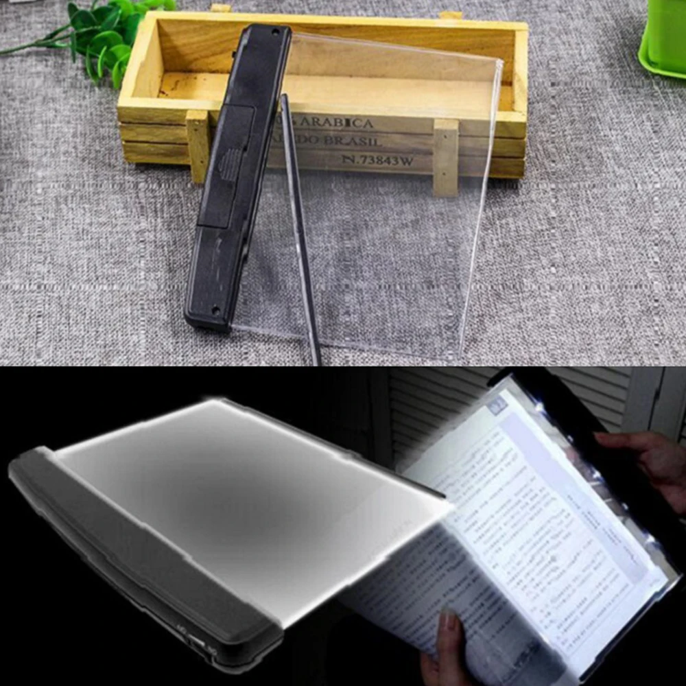 

Portable LED Book Light Flat Plate Reading Night Light Travel Dormitory Led Desk Lamp Eye Protect For Home Bedroom