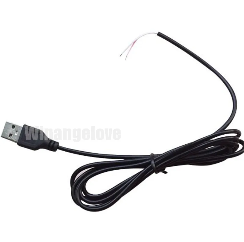 

1000pcs od3.0 1.5m a male single head cable LED lamp USB two-core connection cable