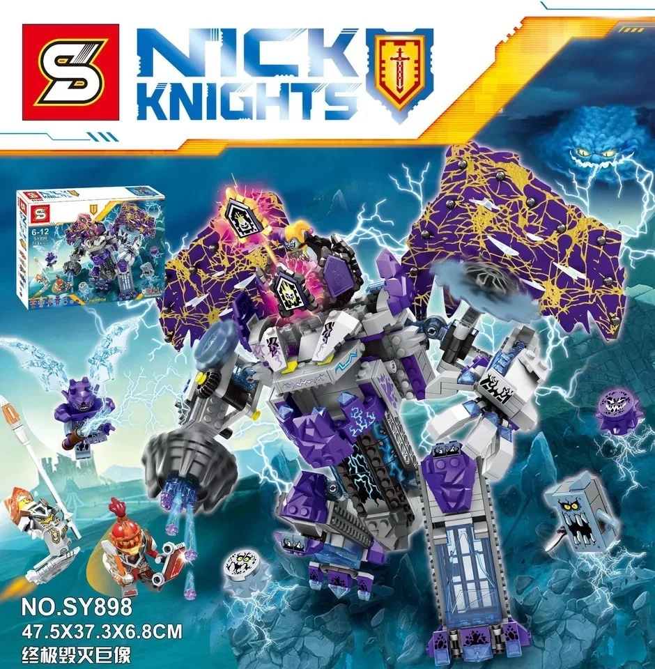 714 шт. Nexus Knights Future Shield the Stone Colossus of Ultimate destrusti фигурные блоки игрушки для детей Рождественский подарок