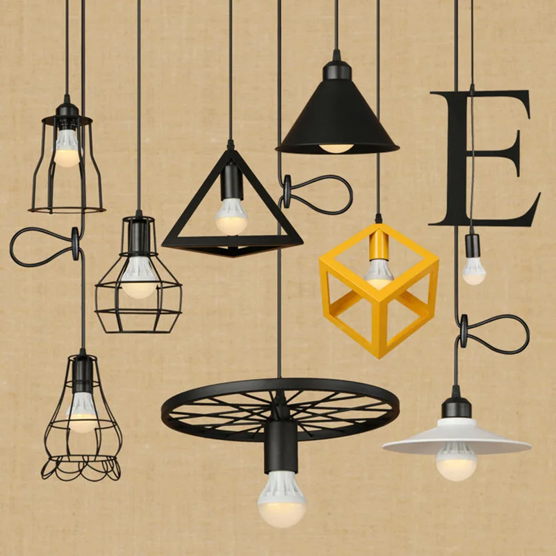 Светодиодная лампа накаливания люстра креативная американская кантри Отель