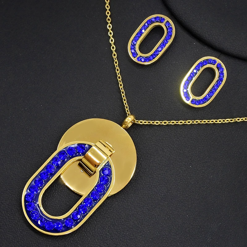 AMUMIU Женские Ювелирные наборы кристалл красный роскошный свадебный нигерийский