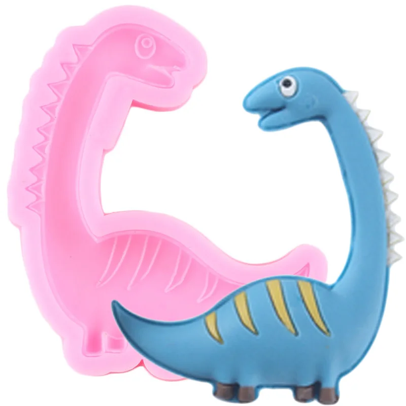 

Силиконовые формы с изображением животных, динозавров, «сделай сам», для детского дня рождения, форма для печенья, конфет, глины, шоколада