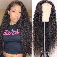 curly human hair wigs peruvian jerry curly wave lace front human hair wig 180 density 13x6 lace frontl wig for women 26 inch wig