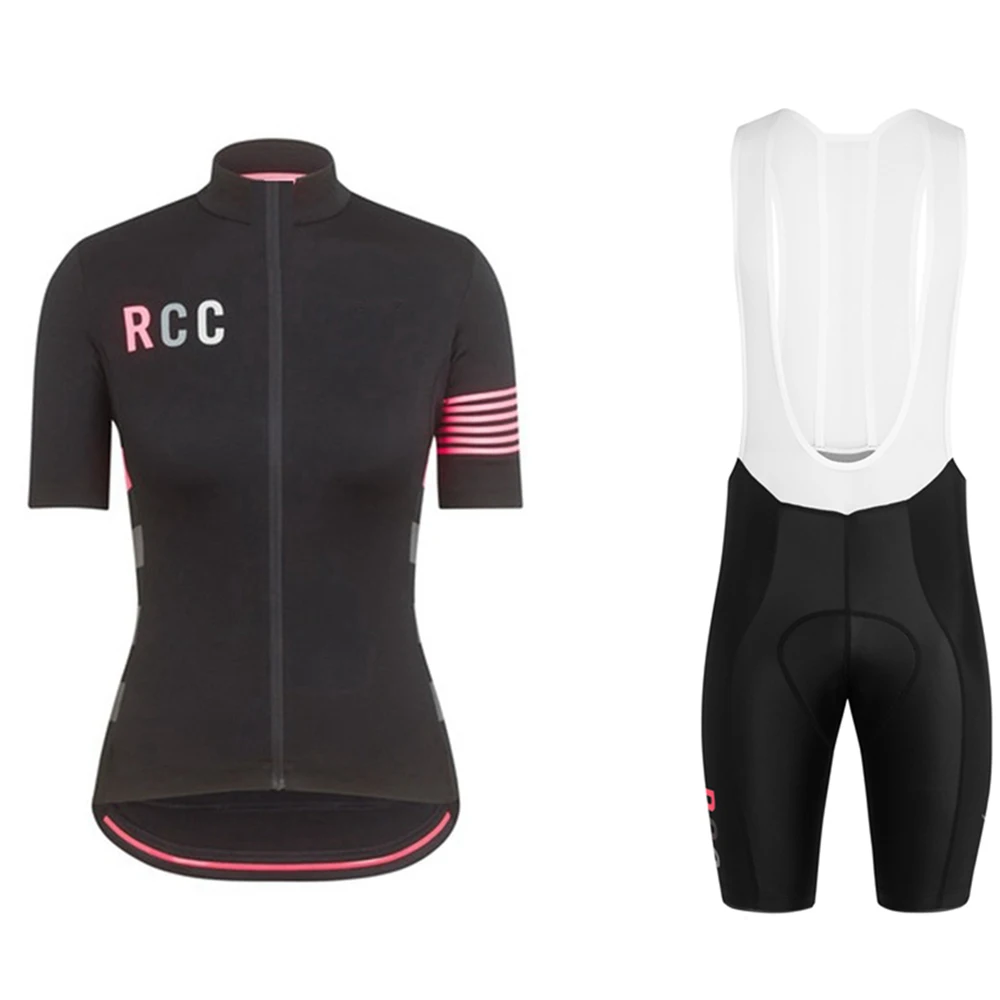 Женские розовые/черные велосипедные трикотажные шорты RCC 2018 топы с коротким